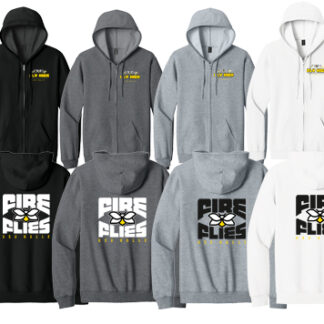 aSoftstyle® Adult Full Zip Hooded Sweatshirt SF600 FIREFLIES KOM