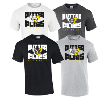 1Heavy Cotton™ Adult T-Shirt G5000 BUTTERFLIES KOM