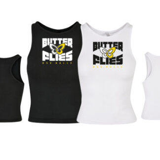Ladies Racer Back Top BUTTERFLIES KOM