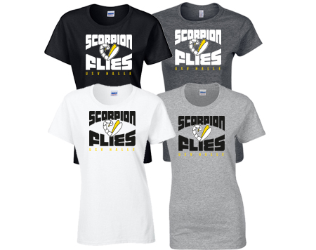 1GILDAN DAMEN T-SHIRT SCORPIONFLIES KOM