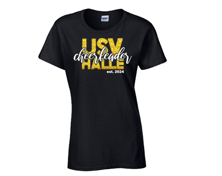 1GILDAN DAMEN T-SHIRT GLITZER