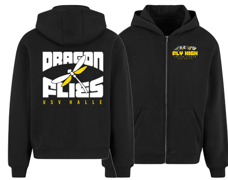 Oversized Zip Hoody NM013 DRAGONFLIES KOM
